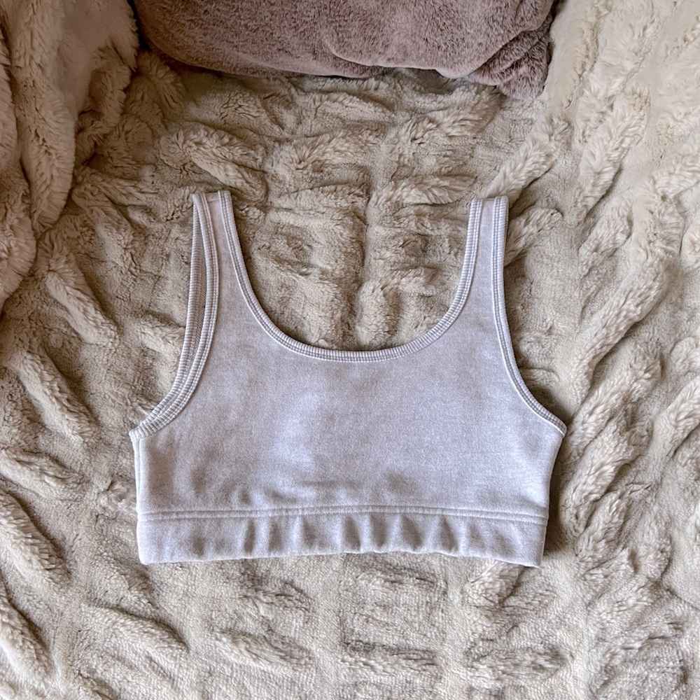 Aritzia Terry Fleece Perfect Bra Top